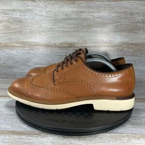 Cole Haan Men’s Go-To Wingtip Brown Leather Oxfords Size 9.5